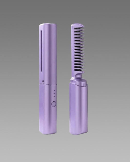 Portable Mini Hair Straightener - Cordless Self-Care Essential