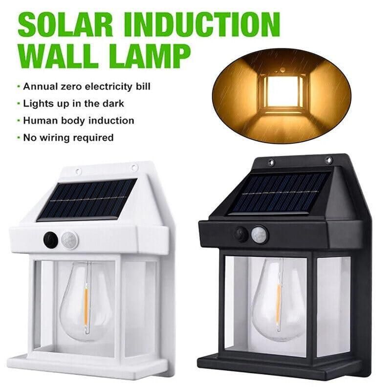 EcoGlow Solar Outdoor Wall Light - Sustainable Wellness Lighting